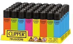 CLIPPER LIGHTER SOLID FLUO