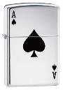 ZIPPO ACE OF SPADES CHROME-$31.95