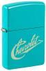 ZIPPO CHEVROLET FLAT TURQUOISE $32.95