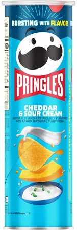 PRINGLES CHEDDAR SOUR CREAM 5.57OZ