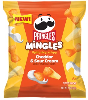 PRINGLES MINGLES CHEDDAR & SOUR CREAM 2OZ