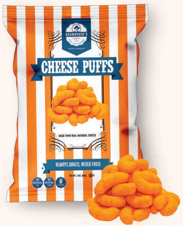 GRANDPAPA'S CHEESE PUFFS 16/3OZ*AVAILABLE 5/2026*
