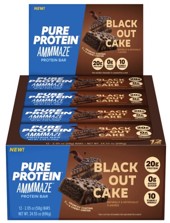 PURE PROTEIN AMMMAZE BLACKOUT CAKE 12CT 2.05OZ