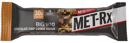 MET-RX BIG 100 9CT 3.52OZCHOCOLATE CHIP COOKIE DOUGH