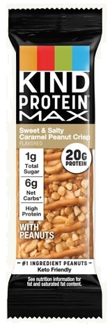 KIND PROTEIN MAX SWEET & SALTY CARMEL PEANUT CRISP- 2.2OZ