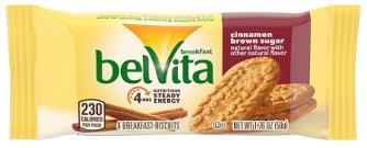 BELVITA CRUNCHY CINNAMON BROWN SUGAR 1.76OZ**MANUFACTURER GUARANTEED SHELF LIFE IS 45 DAYS**