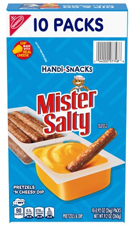 NAB - MISTER SALTY HANDI-SNACKS 10PK**MANUFACTURER GUARANTEED SHELF LIFE IS 45 DAYS**