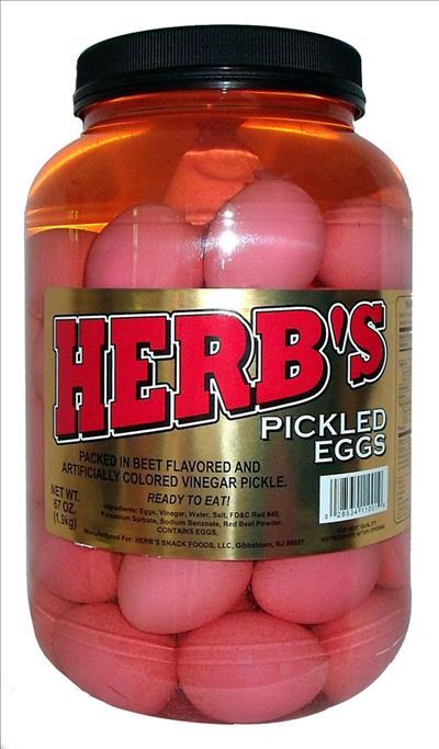 PICKLED EGGS HERB'S 1 GAL.(50CT)