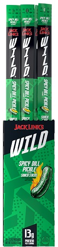 JACK LINK'S WILD XXL STICK SPICY DILL PICKLE 2.2OZ**AVAILABLE 1/15/2026**
