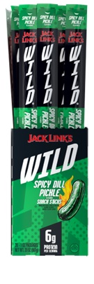 JACK LINK'S WILD 1OZ STICK SPICY DILL PICKLE**AVAILABLE 1/2026**