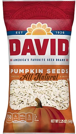 PUMPKIN SEEDS ROASTED & SALTED IN SHELL12/2.25OZ