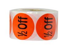 SUPERMAXX LABEL RED 1/2 OFF 5CT