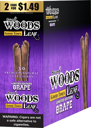 GOOD TIMES  SWEET WOODS GRAPE 2/1.49 NAT.LEAF