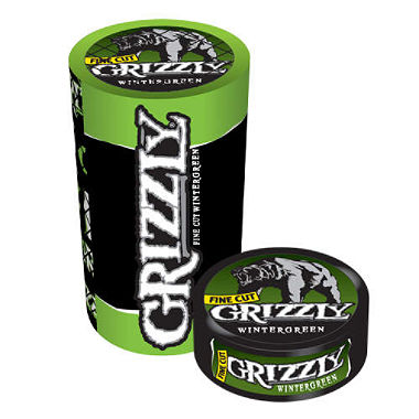 GRIZZLY FINE CUT WINTERGREEN (1.2OZ)(NO RETURNS AS OF 11/4/2022)