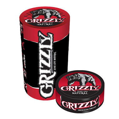 GRIZZLY FINE CUT NATURAL (1.2OZ)(NO RETURNS AS OF 11/4/2022)