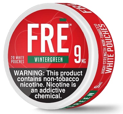 FRE NICOTINE POUCHES 9MG WINTERGREEN 20CT(CONTAINS NO TOBACCO) *$3.00 OFF PER 5CT ROLL*