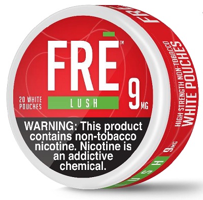 FRE NICOTINE POUCHES 9MG LUSH 20CT(CONTAINS NO TOBACCO) *$3.00 OFF PER 5CT ROLL*