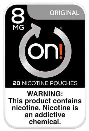 ON! NICOTINE POUCHES 8MG ORIGINAL (CONTAINS NO TOBACCO)